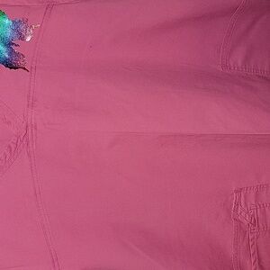 PRETTY PINK 2XL SCRUB TOP